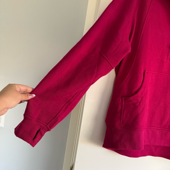 Lululemon Scuba Oversized Funnel-Neck Half Zip Long Berry Rumble - M/L - Picture 6 of 15